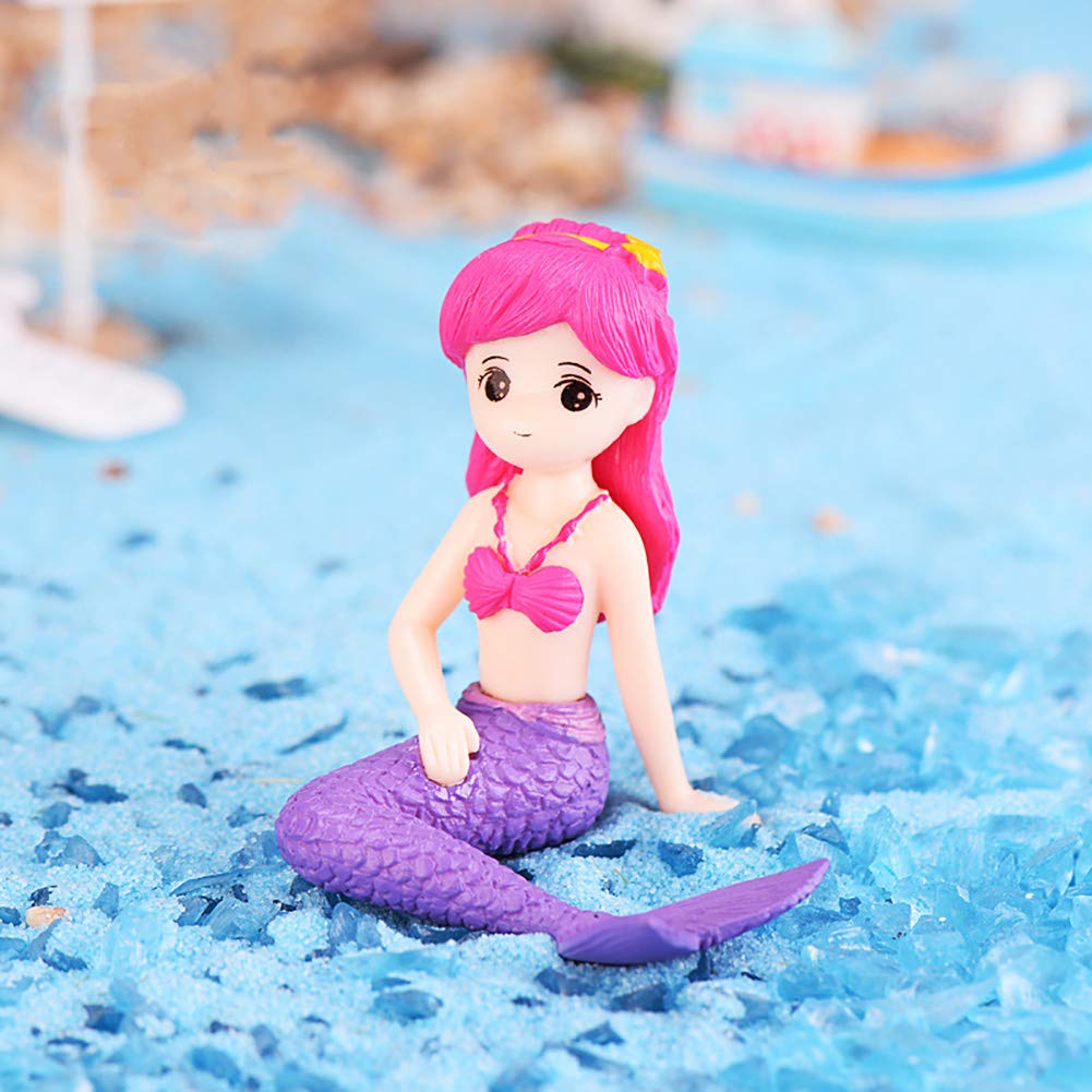 Amazon.com: MAOMIA Miniature Mermaid Figurines 4 Pcs, Mini Mermaid